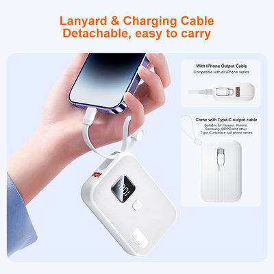 Un bon prix. Facile à transporter Mini Power Bank Le plus léger 10000mah Power Bank avec PD22.5W de sortie en ligne