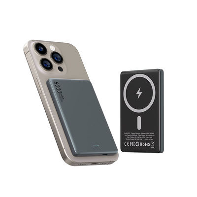 Un bon prix. Banque d'alimentation magnétique personnalisée Li polymère 5000mAh ABS + PC + alliage d'aluminium en ligne