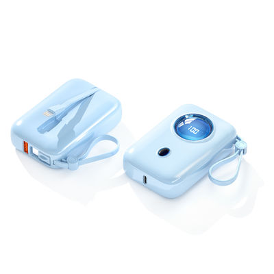 Un bon prix. 10000mAh Mini Power Bank Léger avec entrée PD22.5W de type C en ligne
