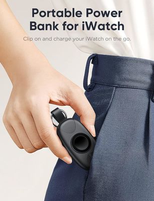 Un bon prix. Smartwatch de type C Banque de charge de 1000 mAh Avec 5V / 1A entrée / sortie en ligne