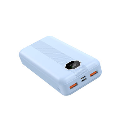 Un bon prix. Bleu Blanc 10000mAh PD Power Bank Chargeur micro compatible avec une puissance nominale de 20W 22,5W en ligne