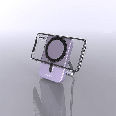 Un bon prix. Banque d'alimentation magnétique sans fil alliage d'aluminium avec entrée de type C et batterie Li polymère en ligne