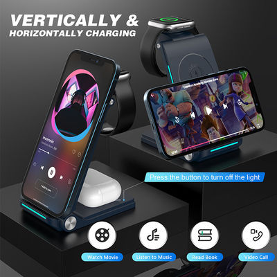 Un bon prix. Station de recharge rapide multi couleur pour iPhone Apple Watch AirPods en ligne