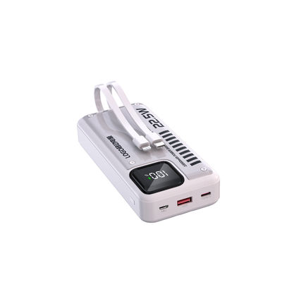 Un bon prix. Banque d'alimentation de charge rapide portable 20000mah USB C Banque d'alimentation intégrée dans le câble en ligne
