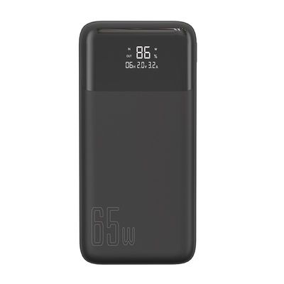 Un bon prix. Banque électrique noire 65w 20000mah Banque électrique universelle intégrée à la lampe de poche en ligne