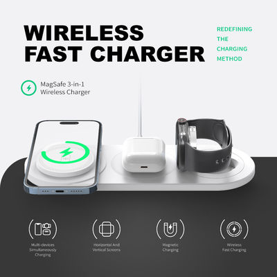 Un bon prix. Chargeur de téléphone sans fil 3 en 1 5W 7.5W 10W 15W Pour le chargement / 1 X câble de type C en ligne