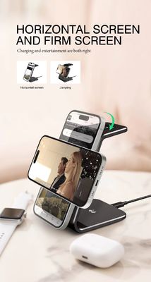 Un bon prix. OEM ODM 3 en 1 chargeur sans fil de type C multi couleur avec puissance 10W 5W sortie de montre en ligne