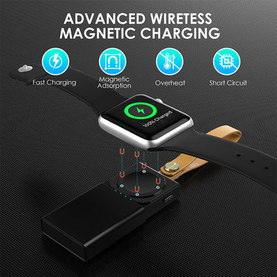 Un bon prix. Banque d'alimentation mini en plastique noir Chargeur Iwatch Compatibilité universelle avec batterie lithium-ion en ligne