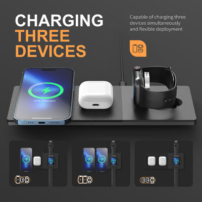 Un bon prix. 10W/7.5W/5W Qi chargeur sans fil type C entrée 15W capacité de charge en ligne
